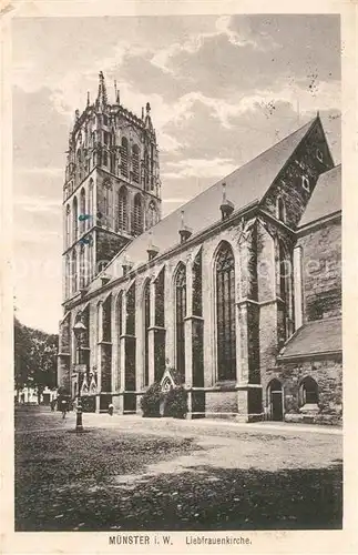 AK / Ansichtskarte Muenster_Westfalen Liebfrauenkirche Muenster_Westfalen