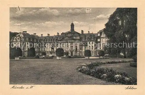 AK / Ansichtskarte Muenster_Westfalen Schloss Muenster_Westfalen