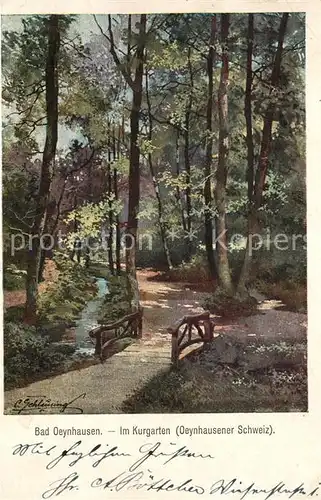AK / Ansichtskarte Bad_Oeynhausen Im Kurgarten Bad_Oeynhausen