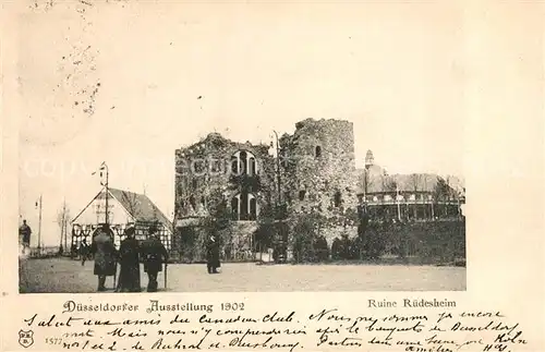 AK / Ansichtskarte Duesseldorf Ruine Ruedesheim Duesseldorf
