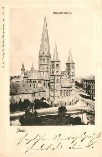 AK / Ansichtskarte Bonn_Rhein Muensterkirche Bonn_Rhein