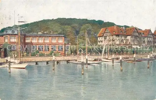 AK / Ansichtskarte Kiel Strandweg Kaiserl Yachtklubgebaeude Logeirhaus Seebadeanstalt Kiel