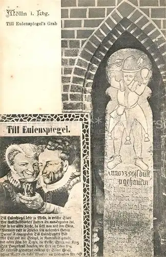 AK / Ansichtskarte Moelln_Lauenburg Till Eulenspiegels Grab Moelln_Lauenburg