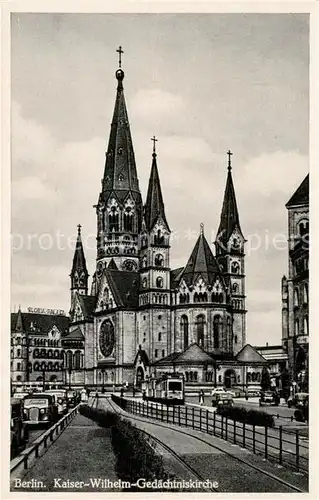 AK / Ansichtskarte Berlin Kaiser Wilhelm Gedaechtniskirche Berlin