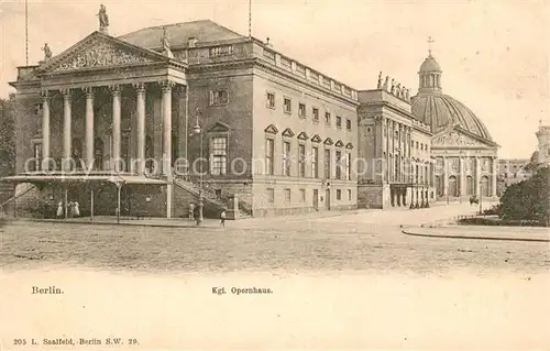 AK / Ansichtskarte Berlin Kgl Opernhaus Berlin