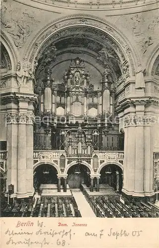 AK / Ansichtskarte Berlin Dom Inneres Berlin