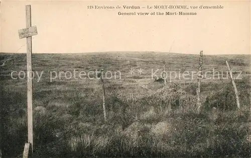 AK / Ansichtskarte Verdun_Meuse Le Mort Homme vue d ensemble Verdun Meuse