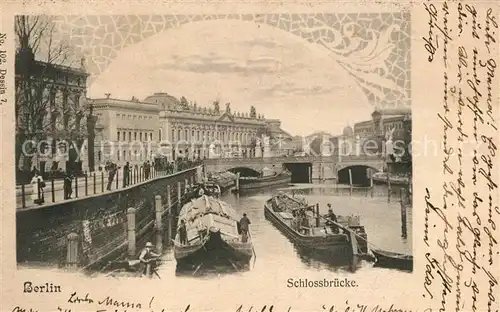AK / Ansichtskarte Berlin Schlossbruecke Berlin