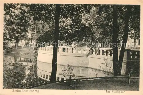 AK / Ansichtskarte Lichtenberg_Berlin Im Stadtpark Lichtenberg Berlin