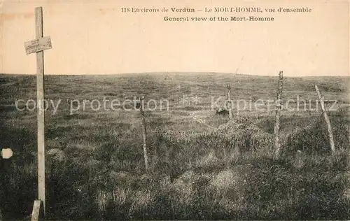AK / Ansichtskarte Verdun_Meuse Le Mort Homme vue d ensemble Verdun Meuse