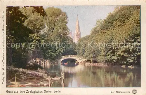 AK / Ansichtskarte Berlin Der Neptunsteich im Zoologischen Garten Berlin