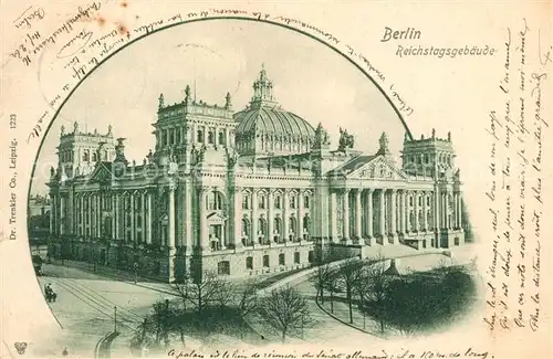 AK / Ansichtskarte Berlin Reichstagsgebaeude Berlin