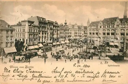 AK / Ansichtskarte Berlin Spittelmarkt Berlin