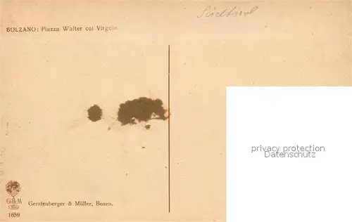 AK / Ansichtskarte Bolzano Piazza Walter col Virgolo Bolzano