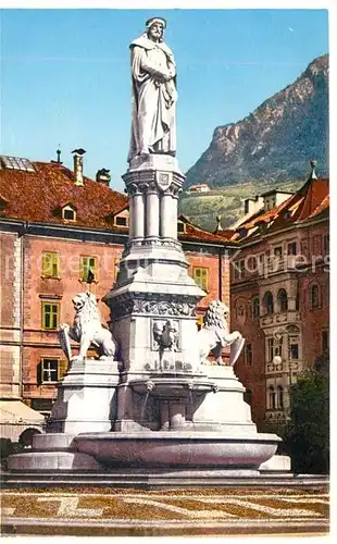 AK / Ansichtskarte Bolzano Monumento a Walter Bolzano