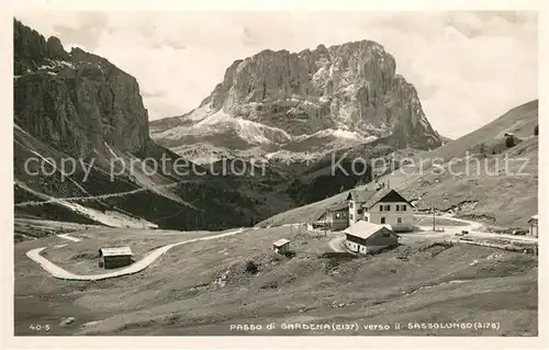 AK / Ansichtskarte Passo_di_Gardena verso il Sassolungo Passo_di_Gardena