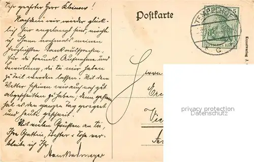 AK / Ansichtskarte Tempelhof_Berlin Parkpartie Tempelhof Berlin