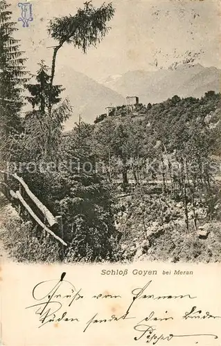 AK / Ansichtskarte Meran_Merano Schloss Goyen Meran Merano