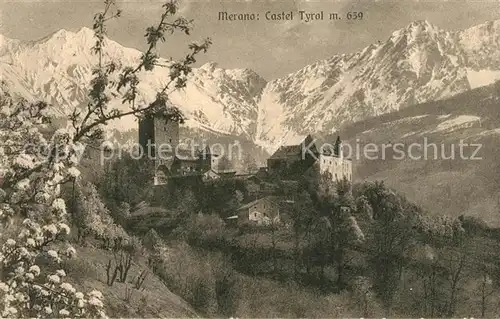 AK / Ansichtskarte Merano_Suedtirol Castel Tyrol Merano Suedtirol