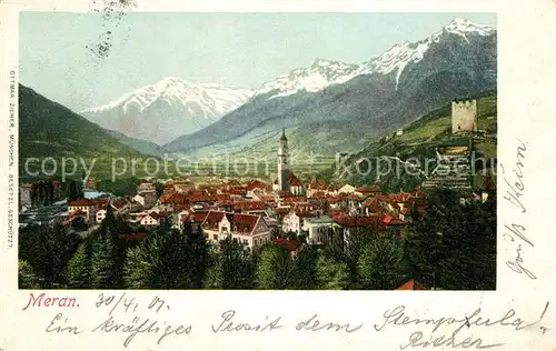 AK / Ansichtskarte Meran_Merano Panorama Meran Merano