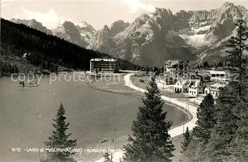 AK / Ansichtskarte Sorapis Lago di Misurina Sorapis