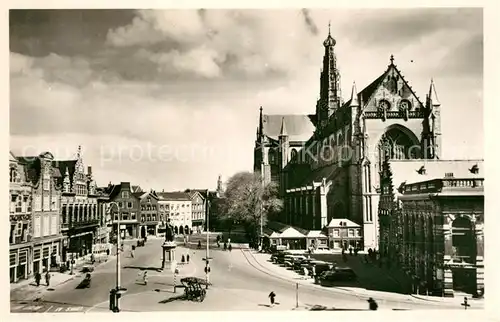 AK / Ansichtskarte Haarlem Markt St. Bavo Haarlem