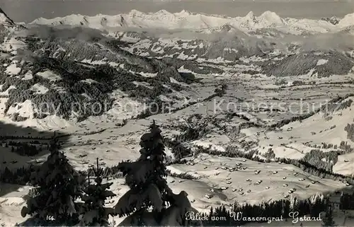 AK / Ansichtskarte Gstaad Blick vom Wasserngrat Gstaad