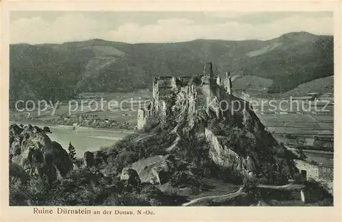 AK / Ansichtskarte Duernstein_Wachau Schlossruine Duernstein_Wachau