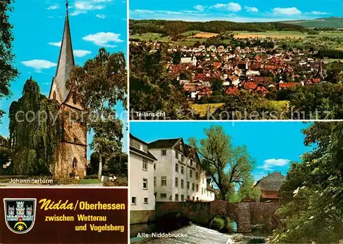 Nidda Johanniterturm Alte Niddabruecke  Nidda