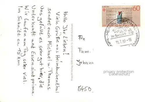 AK / Ansichtskarte Heimbuchenthal Gasthof Lamm Krone Christel Heimbuchenthal