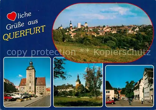AK / Ansichtskarte Querfurt Rathaus Burg Markt Querfurt
