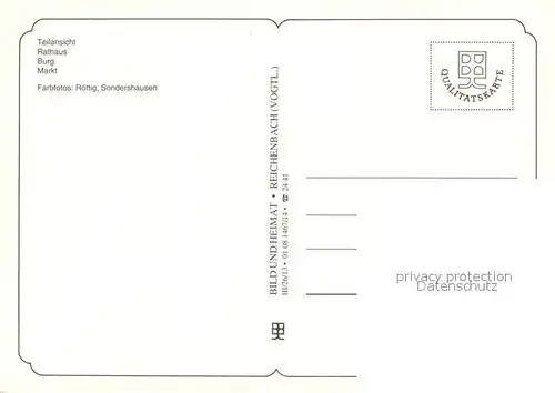 AK / Ansichtskarte Querfurt Rathaus Burg Markt Querfurt