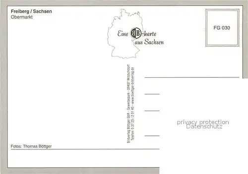 AK / Ansichtskarte Freiberg_Sachsen Obermarkt  Freiberg Sachsen