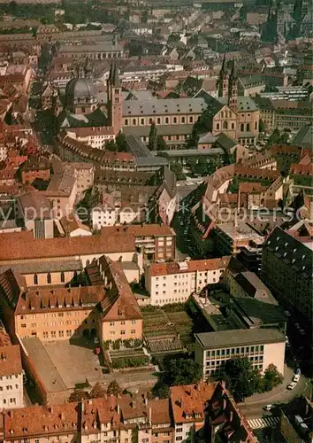 AK / Ansichtskarte Wuerzburg Fliegeraufnahme Franziskanerkloster Seminar St. Valentin Wuerzburg