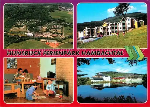 AK / Ansichtskarte Oberhambach_Birkenfeld Hunsrueck Ferienpark Hambachtal Fliegeraufnahme Oberhambach Birkenfeld