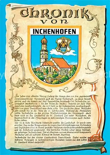 AK / Ansichtskarte Inchenhofen Chronik Inchenhofen