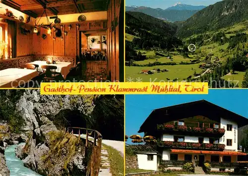 AK / Ansichtskarte Muehltal_Wildschoenau Gasthof Klammrast  Muehltal Wildschoenau