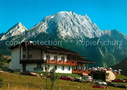 AK / Ansichtskarte Ramsau_Berchtesgaden Gasthof Schwarzeck Watzmann Ramsau Berchtesgaden