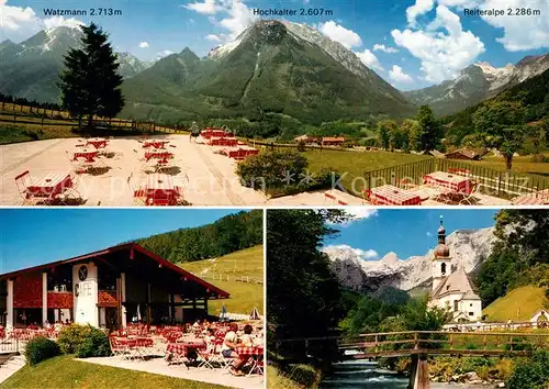 AK / Ansichtskarte Ramsau_Berchtesgaden Gasthof Schwarzeck Watzmann Hochkalter Ramsau Berchtesgaden