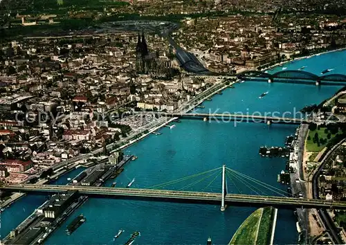 AK / Ansichtskarte Koeln_Rhein Fliegeraufnahme Koeln_Rhein