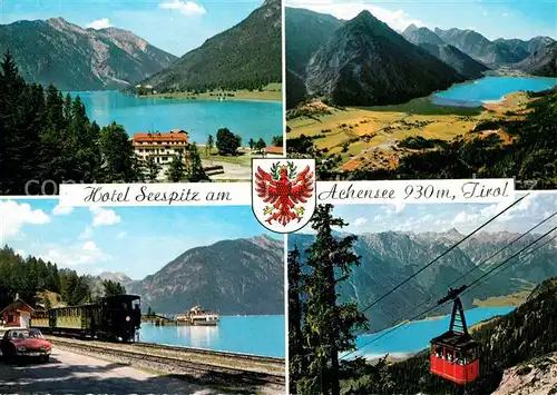 AK / Ansichtskarte Achensee Hotel Seespitz Luftseilbahn Eisenbahn Achensee