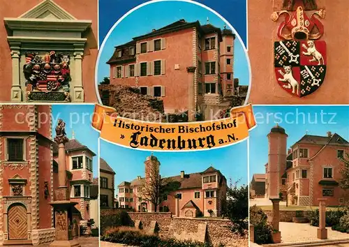 AK / Ansichtskarte Ladenburg Historischer Bischofshof Wappen Ladenburg