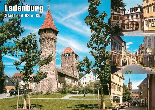 AK / Ansichtskarte Ladenburg Historische Fachwerkhaeuser Stadtbefestigung Altstadt Ladenburg