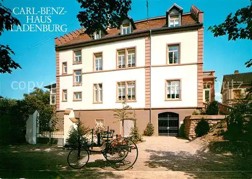 AK / Ansichtskarte Ladenburg Carl Benz Haus Museum Automobil Ladenburg