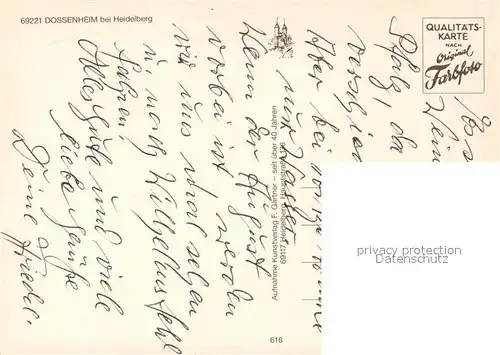 AK / Ansichtskarte Dossenheim Kirche Steinbrecher Statue Schulhaus Rathaus Am Petrus Dossenheim