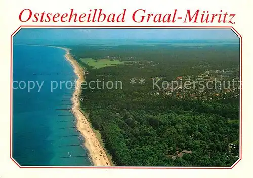 AK / Ansichtskarte Graal Mueritz_Ostseebad Fliegeraufnahme Graal Mueritz_Ostseebad