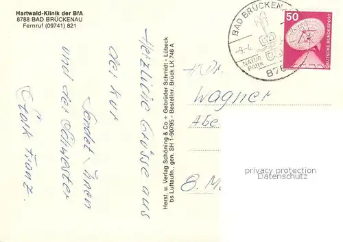 AK / Ansichtskarte Bad_Brueckenau Hartwald Klinik der BfA Fliegeraufnahme Bad_Brueckenau