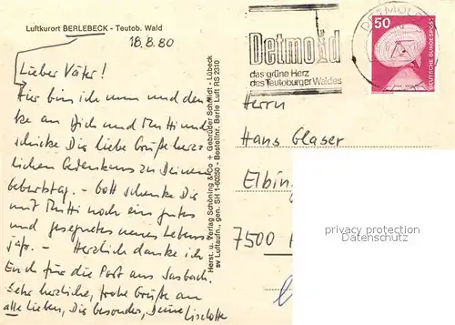 AK / Ansichtskarte Berlebeck Luftkurort Teutoburger Wald Fliegeraufnahme Berlebeck