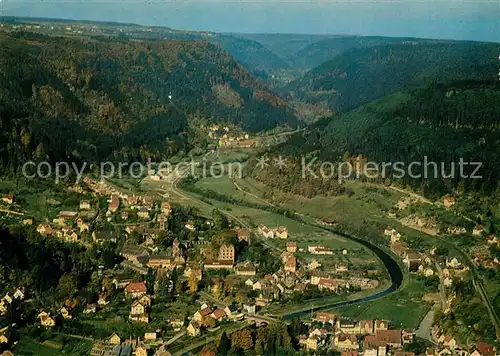 AK / Ansichtskarte Hirsau Luftkurort Schwarzwald Fliegeraufnahme Hirsau
