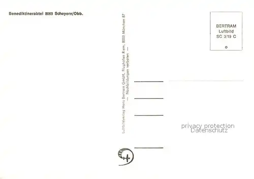 AK / Ansichtskarte Scheyern Benediktinerabtei Fliegeraufnahme Scheyern